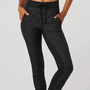 Alo yoga airbrush high waisted moto puffer pant